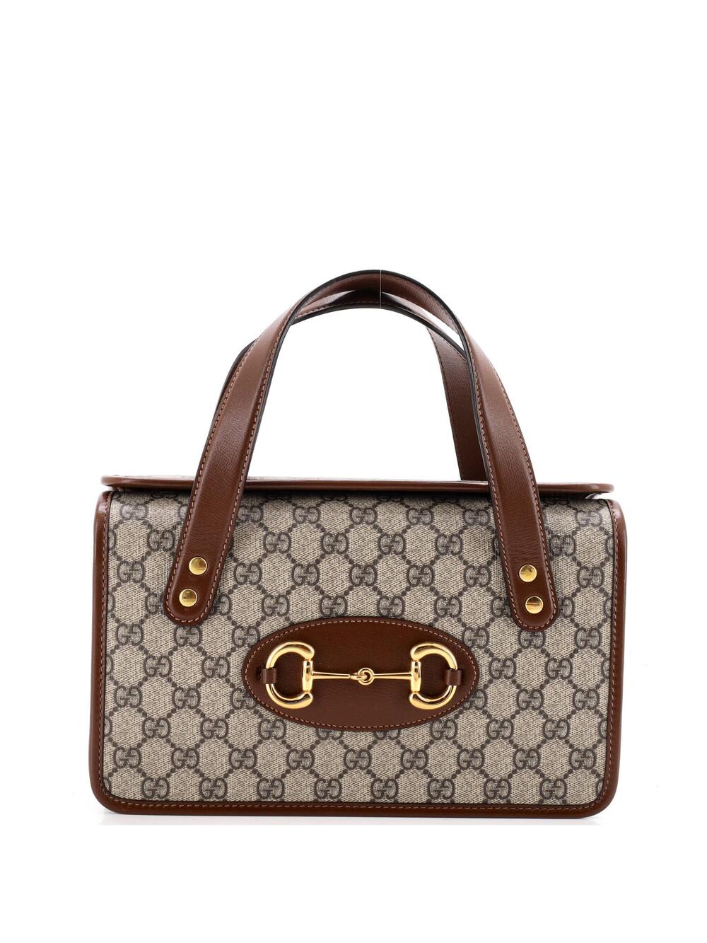 Gucci Horsebit Boston Bag Gg Coated #314797G17B